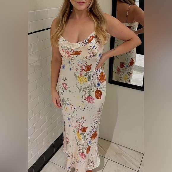 REFORMATION NWT Aribella Silk Dress in Etude L - Picture 2 of 14